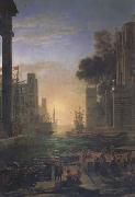 Claude Lorrain Port of Ostia with the Embarkation of St Paula (mk17) china oil painting artist